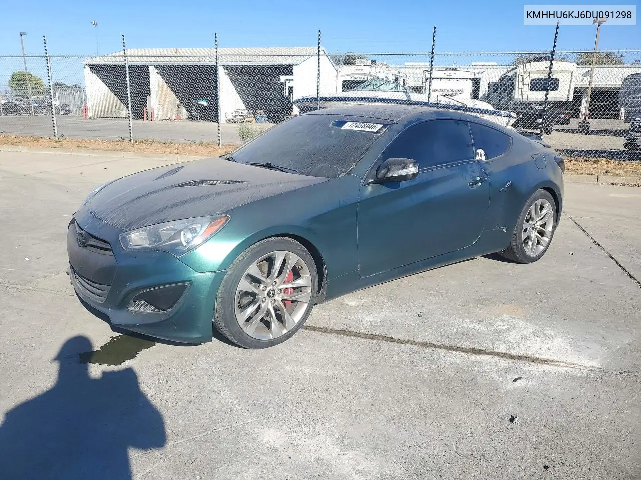 KMHHU6KJ6DU091298 Hyundai Genesis Coupe 2013 — повреждение Ходовая часть, фото до ремонта