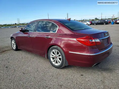 2013 Hyundai Genesis 3.8L VIN KMHGC4DD4DU228717 фото 2