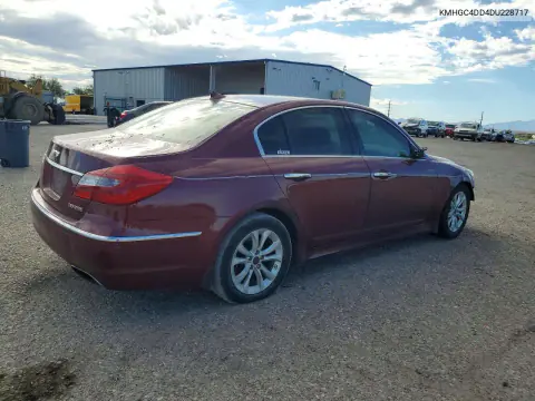 2013 Hyundai Genesis 3.8L VIN KMHGC4DD4DU228717 фото 3