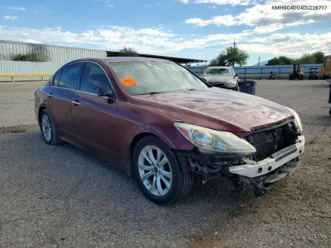 2013 Hyundai Genesis 3.8L VIN KMHGC4DD4DU228717 фото 4