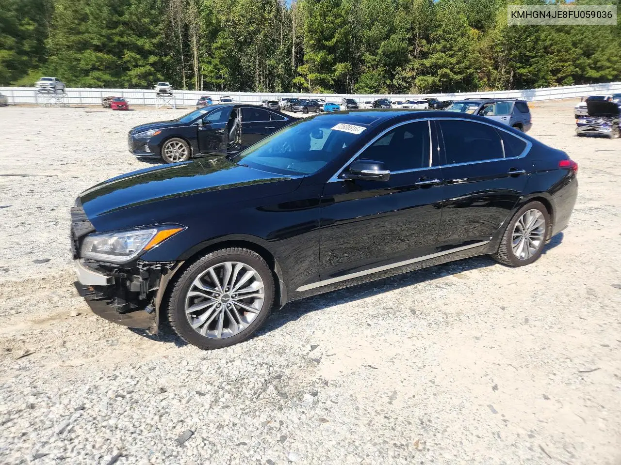 KMHGN4JE8FU059036 Hyundai Genesis 2015 — повреждение Передняя часть, фото до ремонта