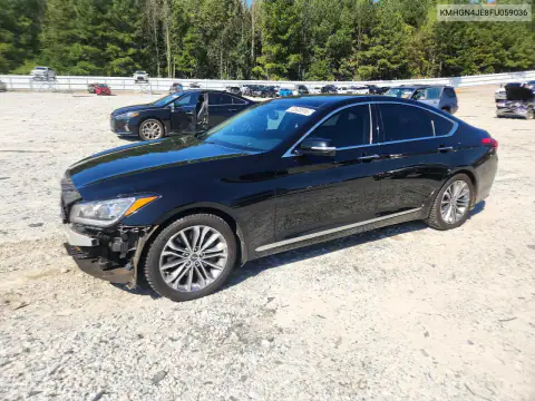 KMHGN4JE8FU059036 — 2015 Hyundai Genesis, Передняя часть, фото до ремонта