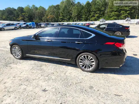 KMHGN4JE8FU059036 — 2015 Hyundai Genesis, фото 2 с аукциона Copart, Передняя часть