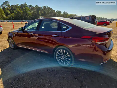 KMHGN4JE2FU040689 — 2015 Hyundai Genesis, фото 2 с аукциона Copart, Передняя часть