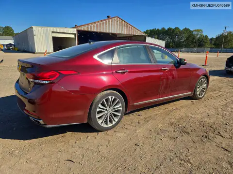 KMHGN4JE2FU040689 — 2015 Hyundai Genesis, фото 3 с аукциона Copart, Передняя часть