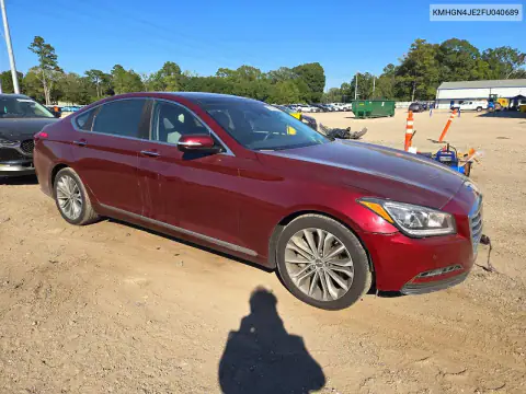 KMHGN4JE2FU040689 — 2015 Hyundai Genesis, фото 4 с аукциона Copart, Передняя часть