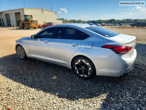 KMHGN4JE6FU098708 — 2015 Hyundai Genesis, фото 2 с аукциона Copart, Боковая часть