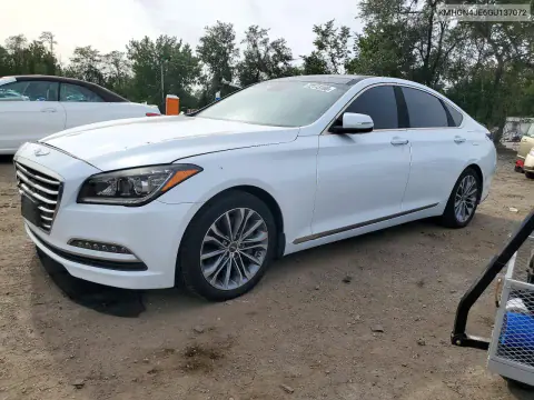 KMHGN4JE6GU137072 — 2016 Hyundai Genesis, Задняя часть, фото до ремонта