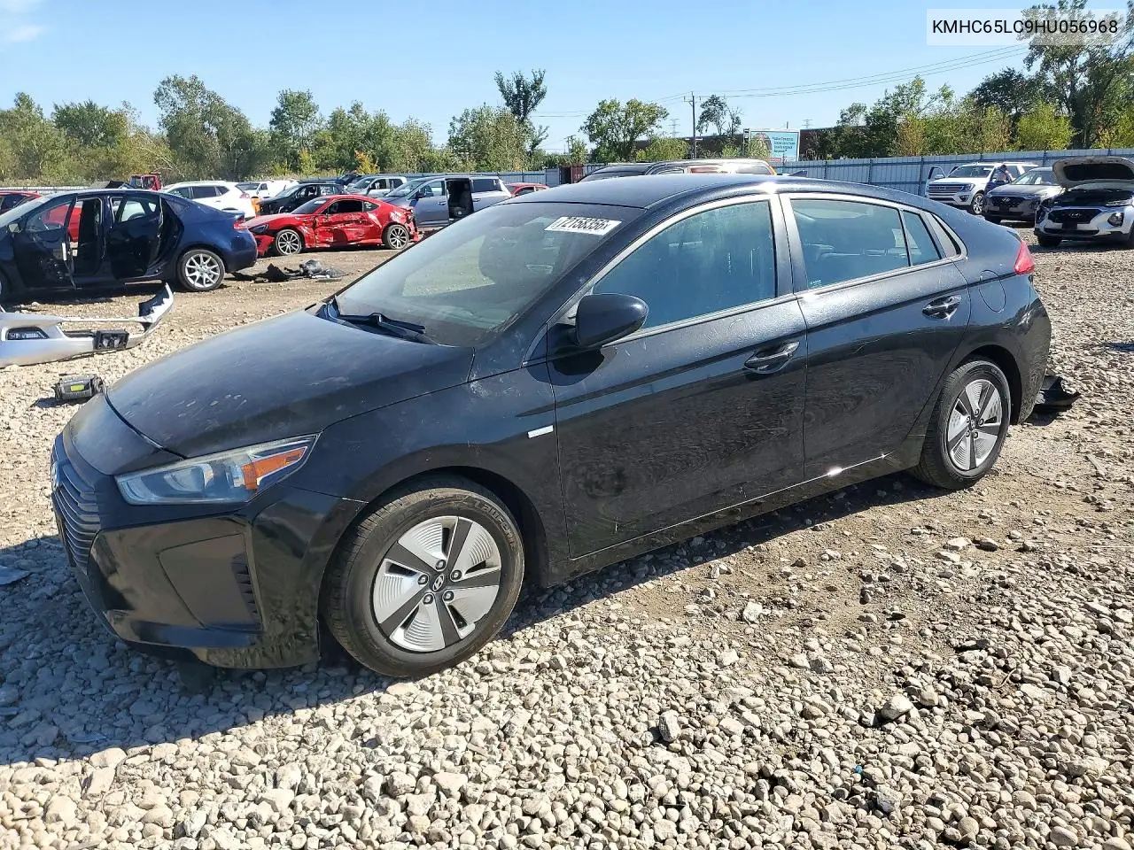 2017 Hyundai Ioniq Blue VIN KMHC65LC9HU056968 фото 1