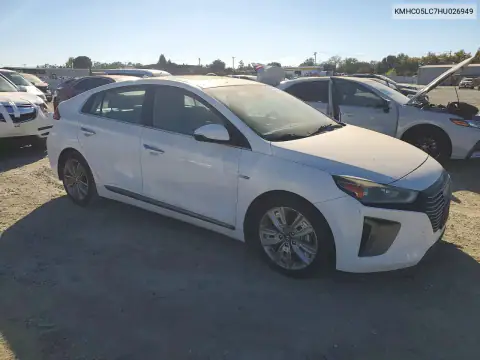 KMHC05LC7HU026949 — 2017 Hyundai Ioniq, фото 4 с аукциона Copart, Механические повреждения