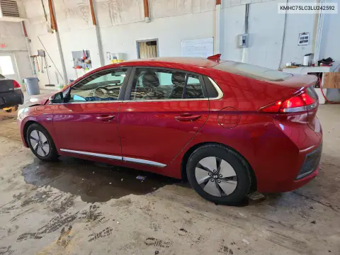 2020 Hyundai Ioniq VIN KMHC75LC3LU242592 фото 2
