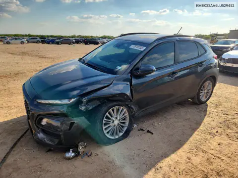 2020 Hyundai Kona Sel VIN KM8K22AA6LU529452 фото 1