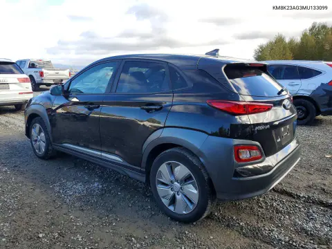 2021 Hyundai Kona Sel VIN KM8K23AG3MU133099 фото 2