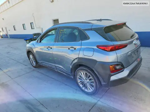 2021 Hyundai Kona Sel VIN KM8K22AA7MU690961 фото 2