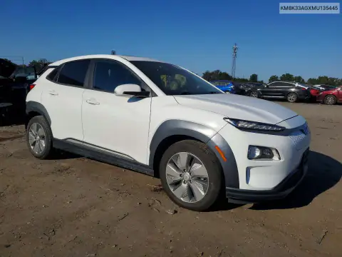 KM8K33AGXMU135445 — 2021 Hyundai Kona, фото 4 с аукциона Copart 19.10.2026, Задняя часть