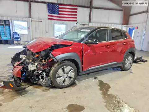 2021 Hyundai Kona Sel VIN KM8K23AG1MU099552 фото 1