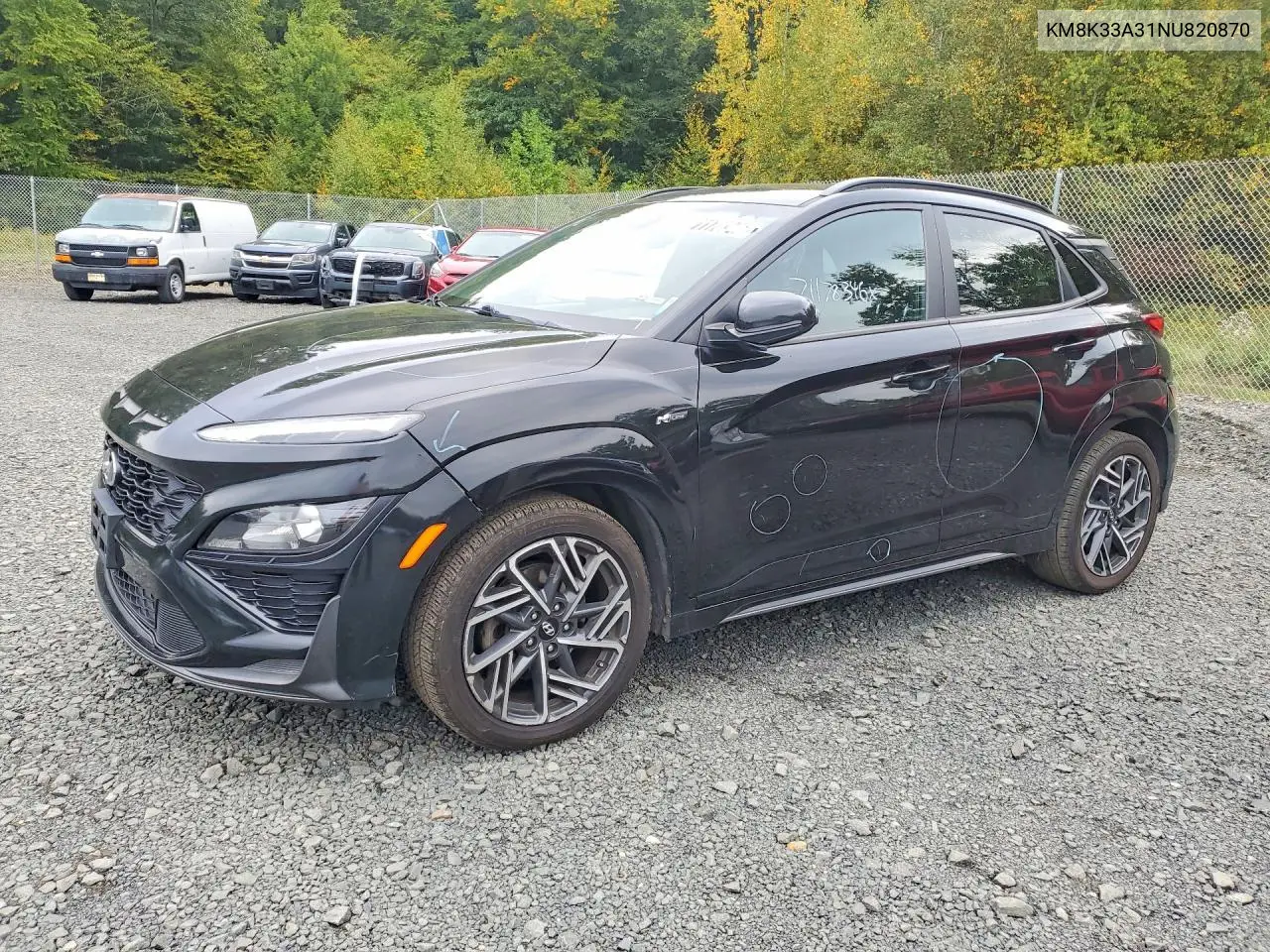 2022 Hyundai Kona N Line VIN KM8K33A31NU820870 фото 1