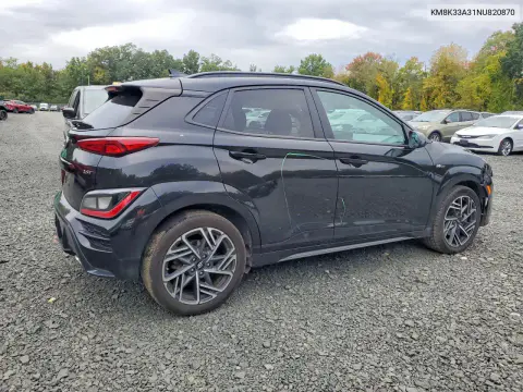 2022 Hyundai Kona N Line VIN KM8K33A31NU820870 фото 3