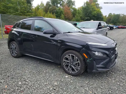 2022 Hyundai Kona N Line VIN KM8K33A31NU820870 фото 4