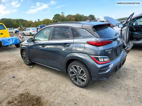 2022 Hyundai Kona N Line VIN KM8K3CA3XNU837456 фото 2