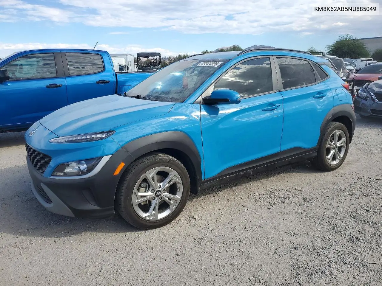 2022 Hyundai Kona Sel VIN KM8K62AB5NU885049 фото 1