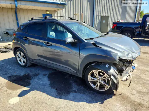 2022 Hyundai Kona Sel VIN KM8K62AB0NU801316 фото 4