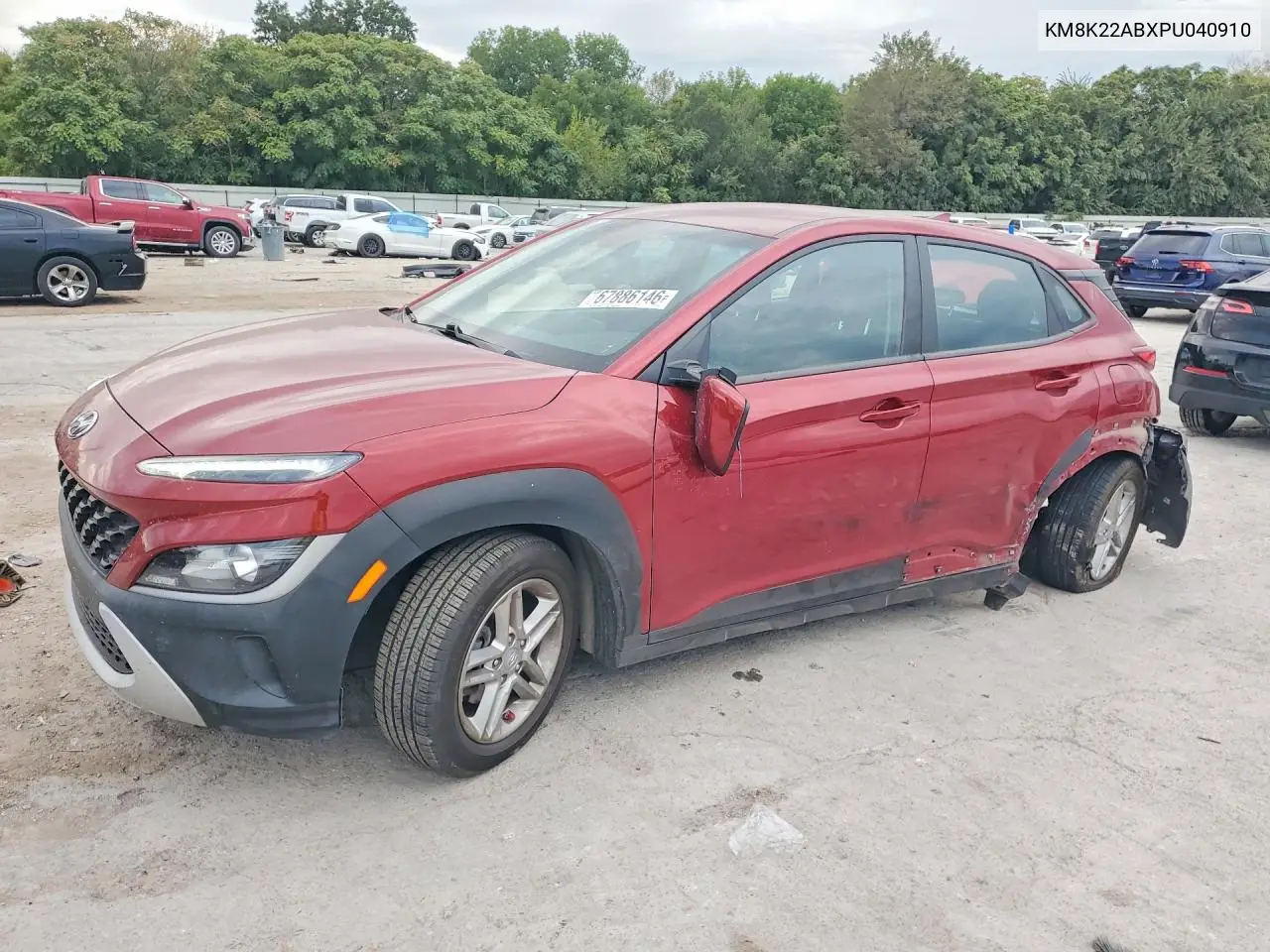 2023 Hyundai Kona Se VIN KM8K22ABXPU040910 фото 1