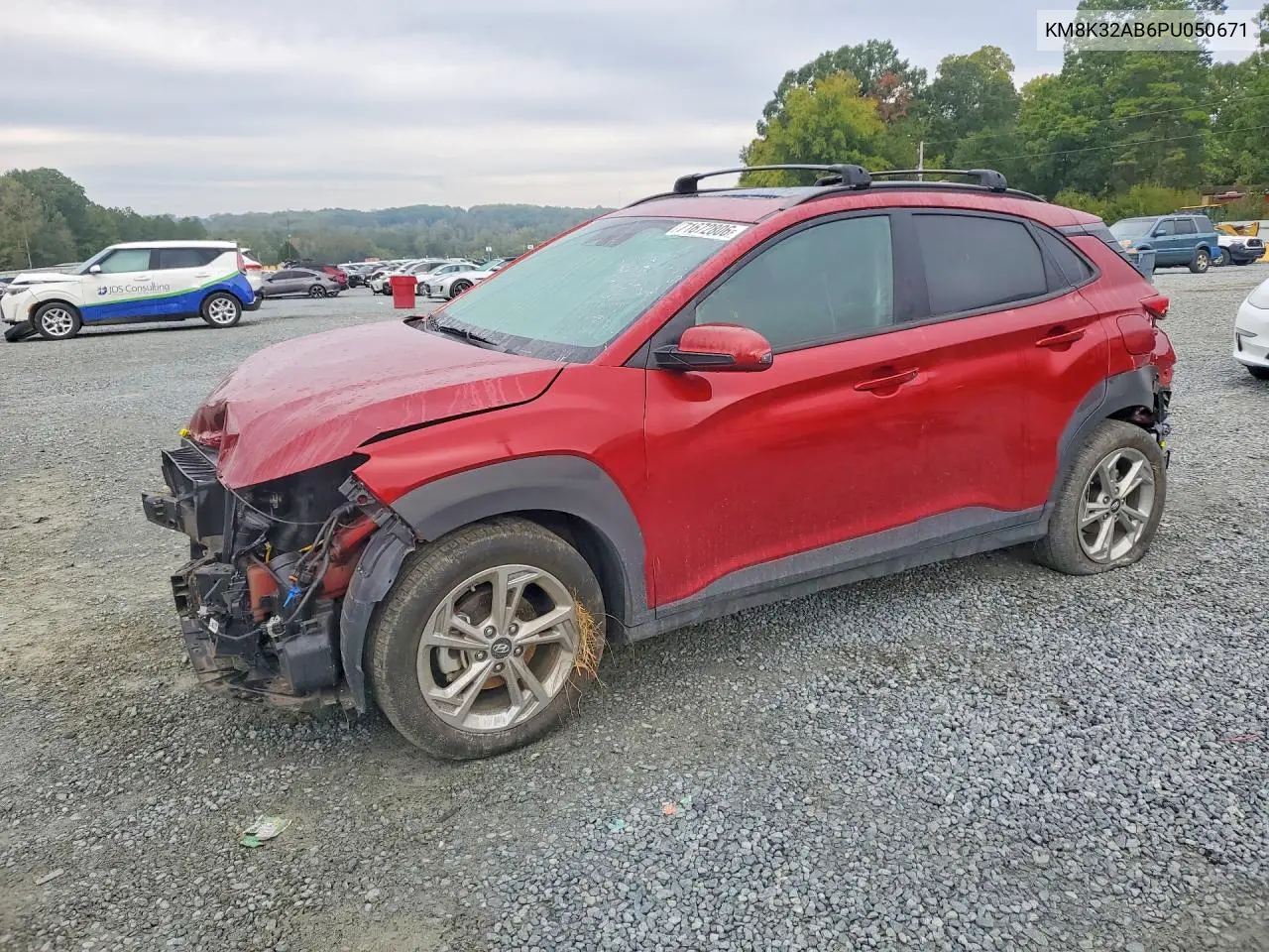 KM8K32AB6PU050671 Hyundai Kona 2023 — повреждение Передняя часть, фото до ремонта