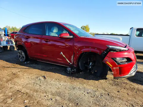 2023 Hyundai Kona Se VIN KM8K23AG5PU187654 фото 4