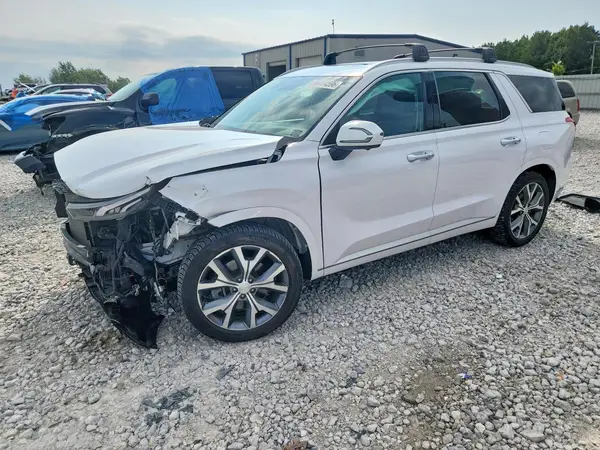 KM8R5DHE5MU229218 — 2021 Hyundai Palisade, Передняя часть (Front End), фото до ремонта