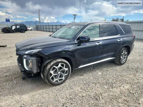 KM8R7DHE3MU298841 — 2021 Hyundai Palisade, Передняя часть, фото до ремонта