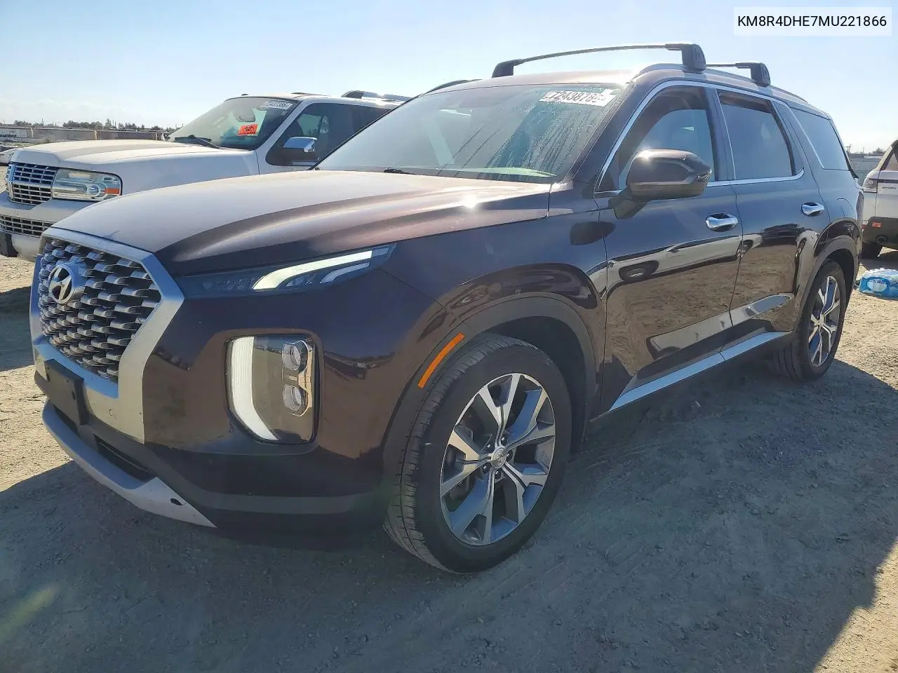2021 Hyundai Palisade Sel VIN KM8R4DHE7MU221866 фото 1