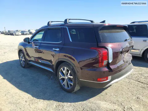 2021 Hyundai Palisade Sel VIN KM8R4DHE7MU221866 фото 2