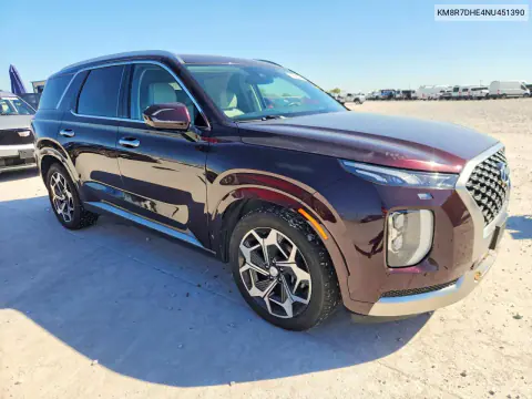 2022 Hyundai Palisade Calligraphy VIN KM8R7DHE4NU451390 фото 4