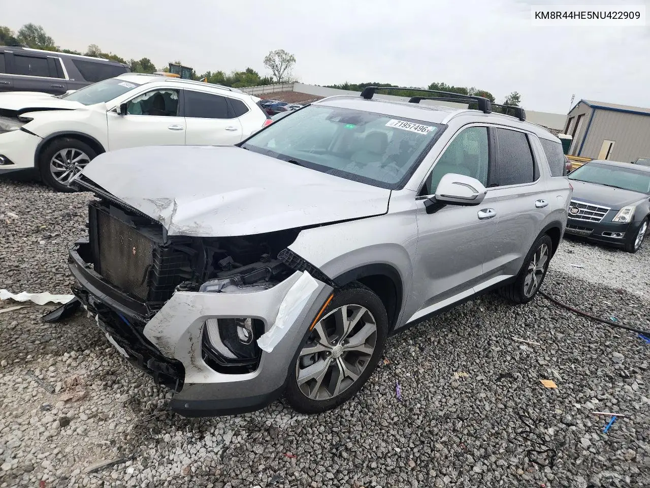 2022 Hyundai Palisade Sel VIN KM8R44HE5NU422909 фото 1