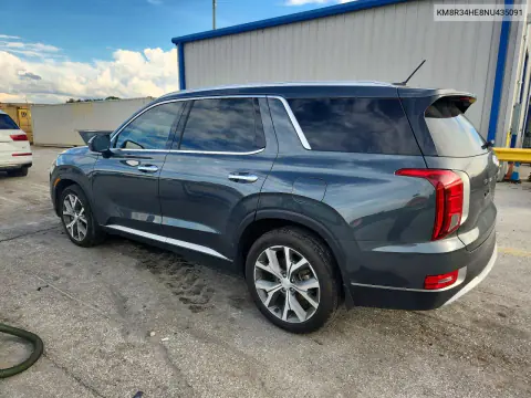 2022 Hyundai Palisade Sel VIN KM8R34HE8NU435091 фото 2