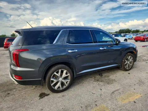 2022 Hyundai Palisade Sel VIN KM8R34HE8NU435091 фото 3