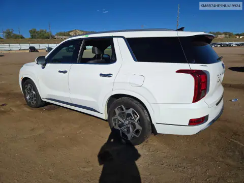 2022 Hyundai Palisade Calligraphy VIN KM8R74HE9NU419924 фото 2