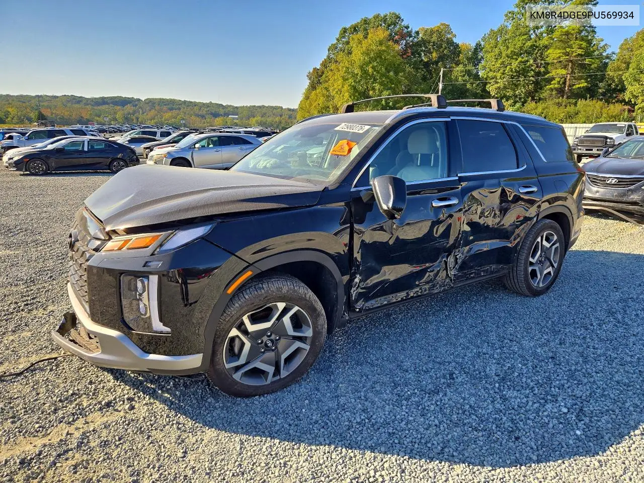 KM8R4DGE9PU569934 Hyundai Palisade 2023 — повреждение Передняя часть, фото до ремонта