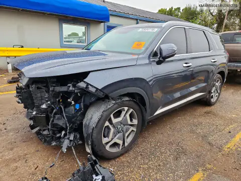KM8R54GE1RU741275 — 2024 Hyundai Palisade, Передняя часть, фото до ремонта