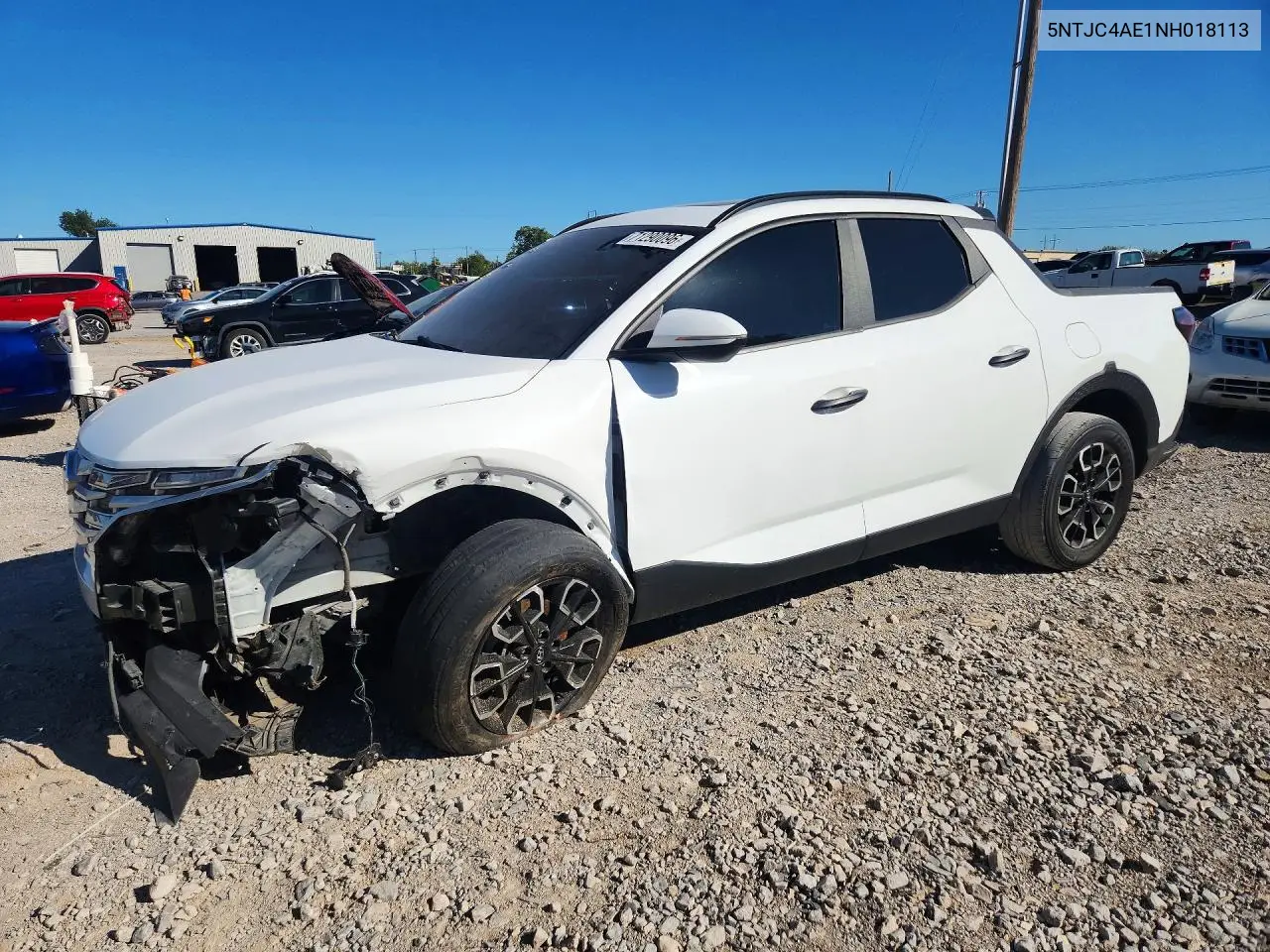 2022 Hyundai Santa Cruz Sel VIN 5NTJC4AE1NH018113 фото 1