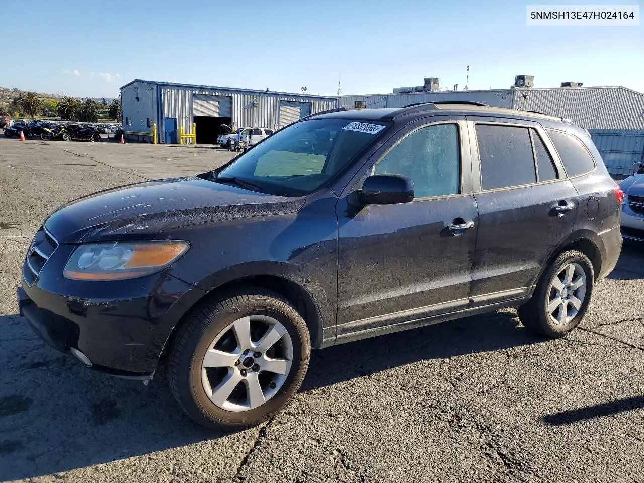 2007 Hyundai Santa Fe Se VIN 5NMSH13E47H024164 фото 1
