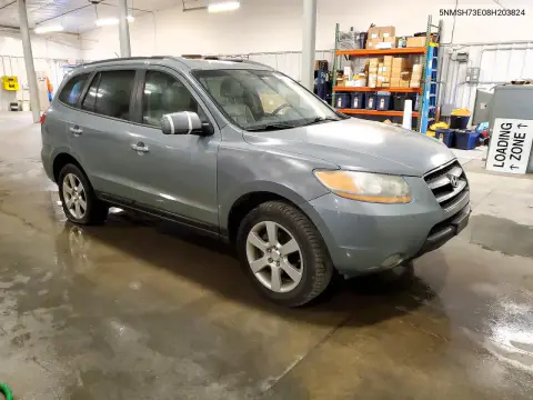 2008 Hyundai Santa Fe Se VIN 5NMSH73E08H203824 фото 4