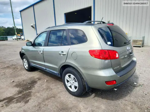 2009 Hyundai Santa Fe Gls VIN 5NMSG13D49H280057 фото 2