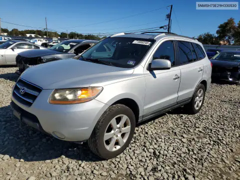 5NMSH73E29H330530 — 2009 Hyundai Santa FE, Мелкие вмятины и царапины, фото до ремонта