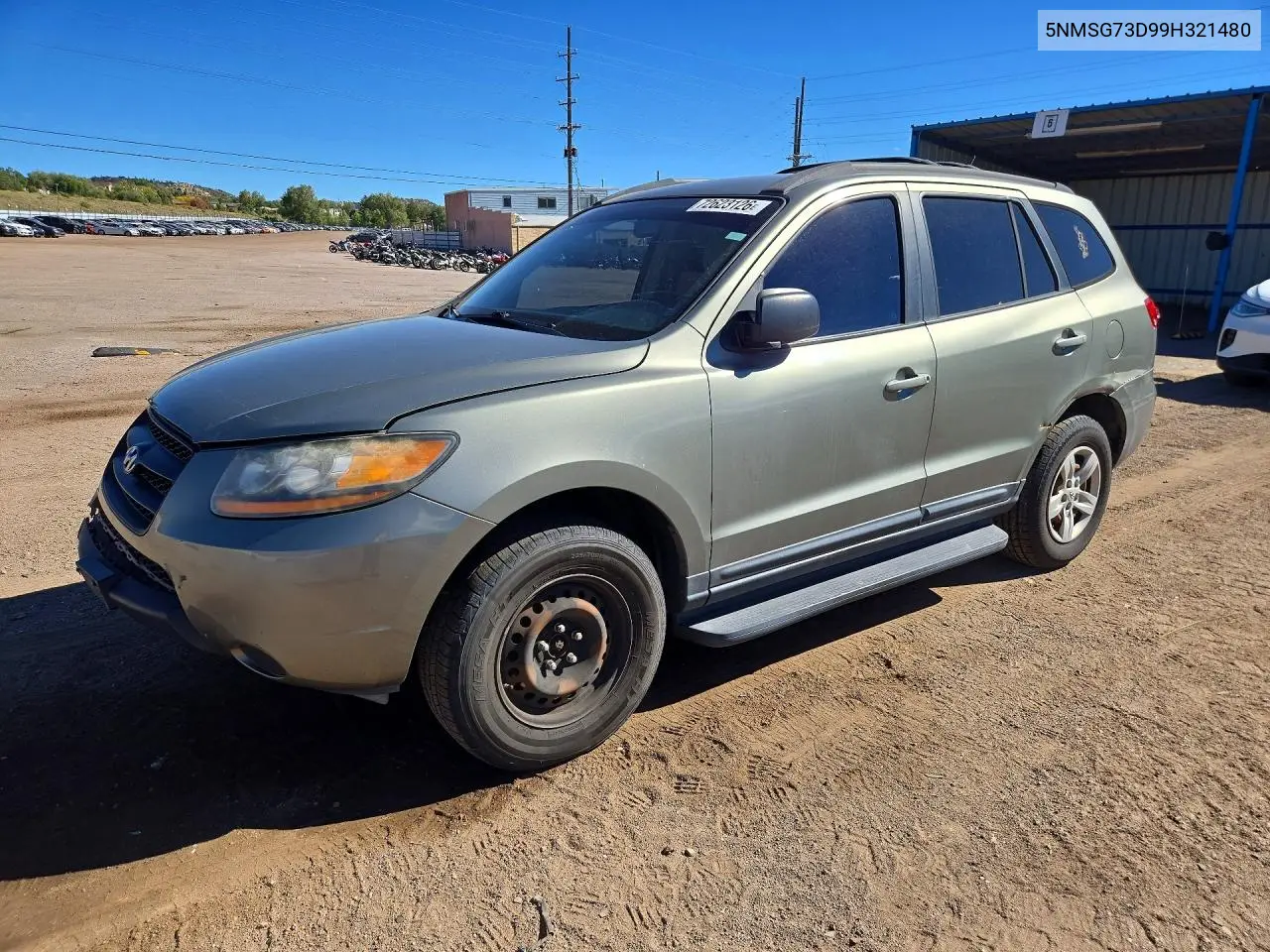 2009 Hyundai Santa Fe Gls VIN 5NMSG73D99H321480 фото 1