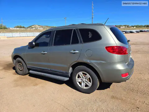 2009 Hyundai Santa Fe Gls VIN 5NMSG73D99H321480 фото 2
