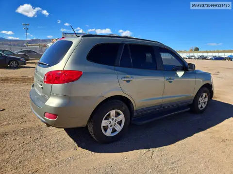 2009 Hyundai Santa Fe Gls VIN 5NMSG73D99H321480 фото 3