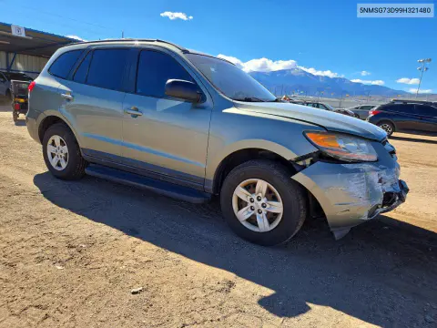2009 Hyundai Santa Fe Gls VIN 5NMSG73D99H321480 фото 4