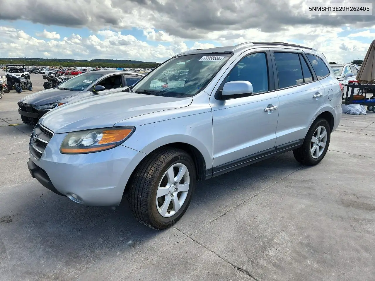 5NMSH13E29H262405 Hyundai Santa FE 2009 — повреждение Передняя часть, фото до ремонта
